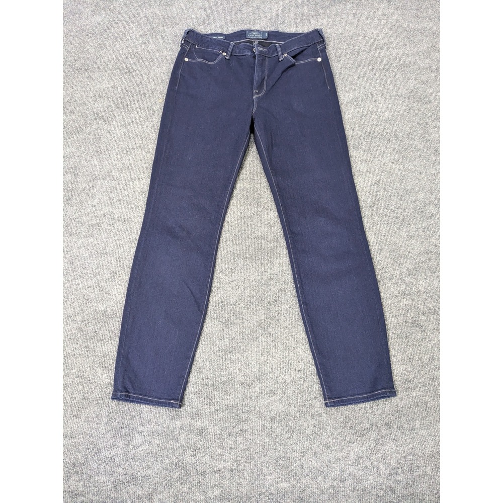 Lucky Brand Hayden Ankle Skinny Jeans Womens 6/28 Dark Indigo Blue Mid Rise